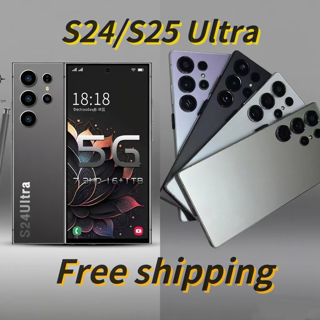 S24 S25 Ultra 12GB+1TB Unlocked Smartphone Dual SIM 5G Phone 7.0HD+ Display 18MP+50MP Camera Android 15
