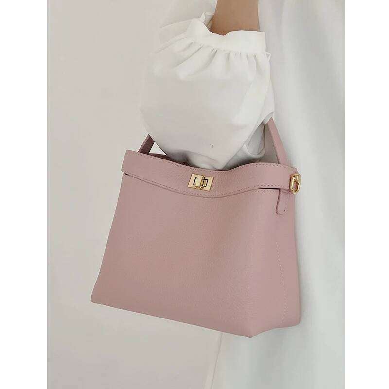 Women's Cow Leather Travel Shoulder Ladies Soft Cowhide Retro Fashion Handbags Female Designer Crossbody Bags Lady