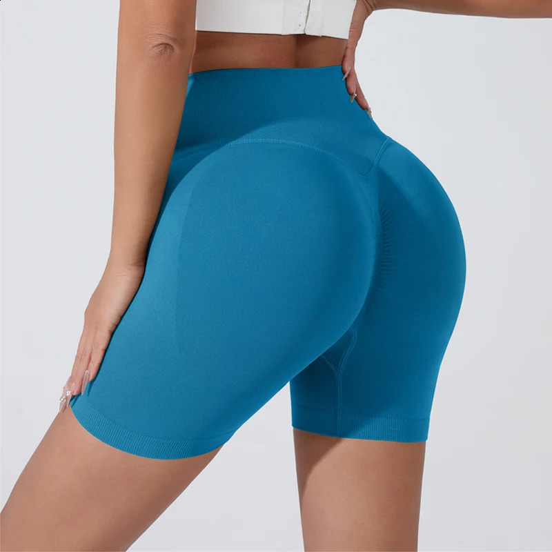 Womens HighWaist Breathable Yoga Shorts for Summer Running Short Tights Leggings Cycling Workout Gym Sports 250910