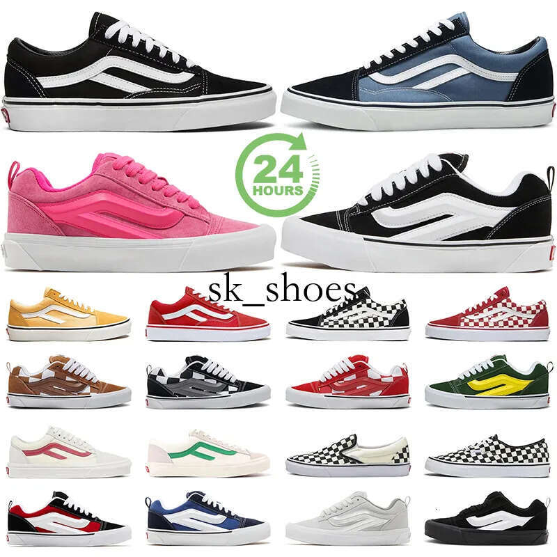 free shipping designer shoes for men women knu skool casual canvas skateboard sneakers slip on red green black white Pink womens mens trainers
