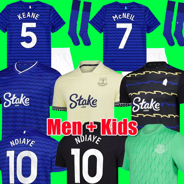 McNEIL BETO Evertoon 25 26 Soccer Jerseys NDIAYE 2025 2026 TARKOWSKI MYKOLENKO football shirt BRANTHWAIT GANA CALVERT-LEWIN jersey Men Kids Kit set uniform