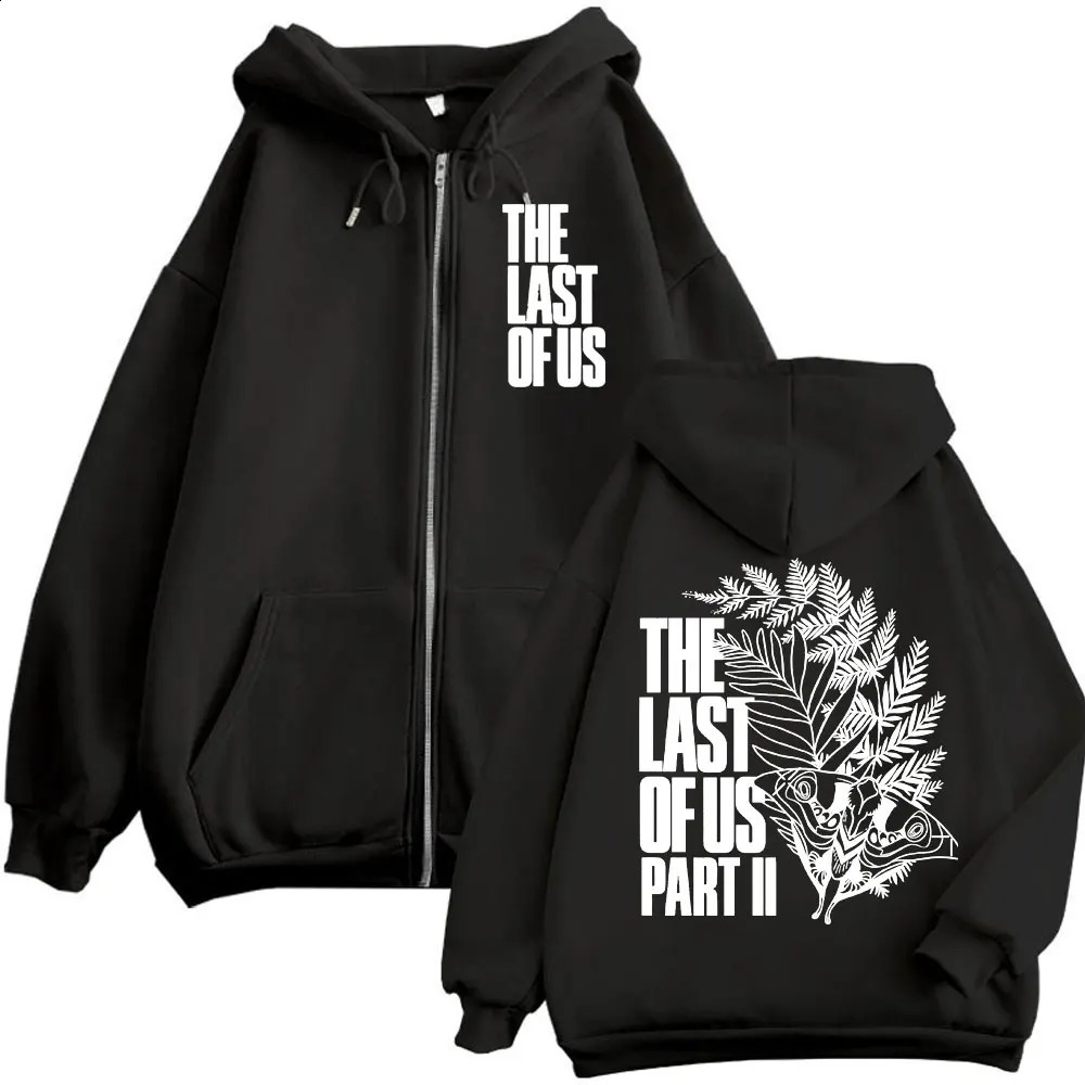 The Last of Us TV Series Print Zipper Hoodie Men Women High Quality Fashion Zip Up Sweatshirts Casual Oversized Fleece Pullovers 250818