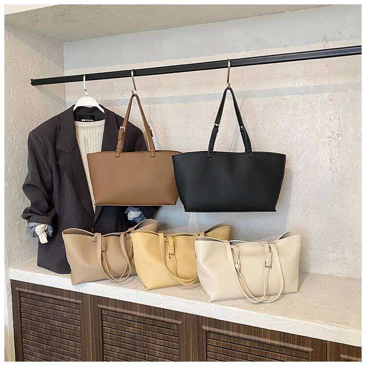 Brand Designer PU Leather Lichee Pattern Women's Shoulder Retro Crossbody Bag Bucket Large Capacity Handbag