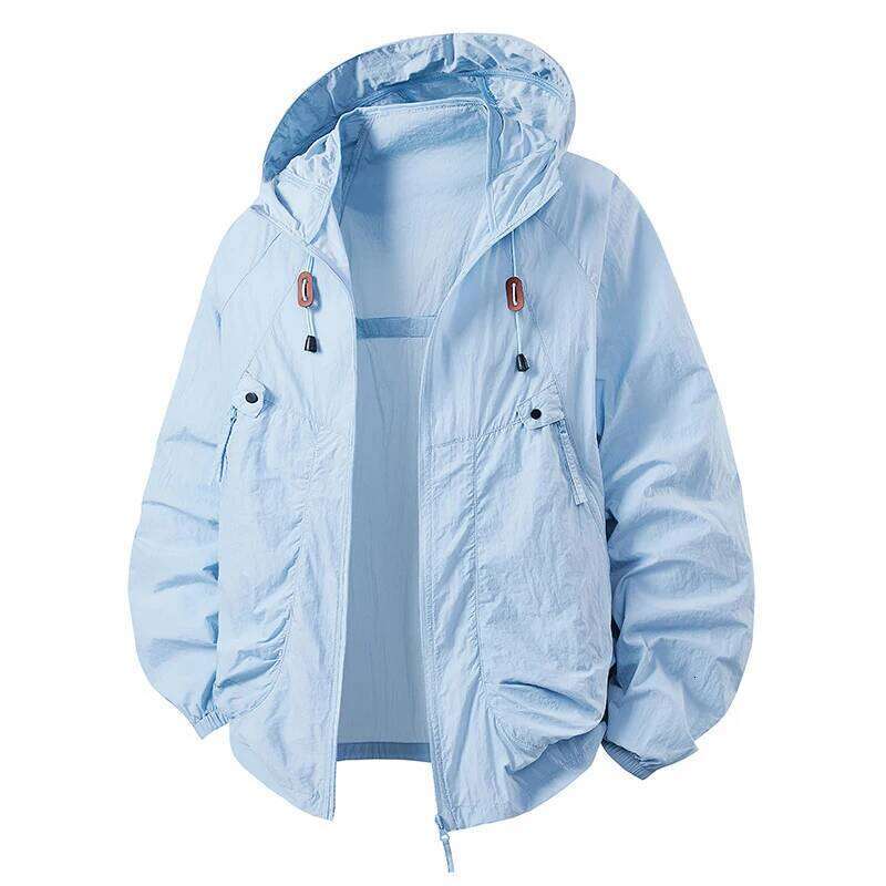 Spring Summer Mens Lightweight Hiking Jacket Outdoor Suncreen Breathable Hooded Coats Men Quick Dry Sports Fishing Jackets