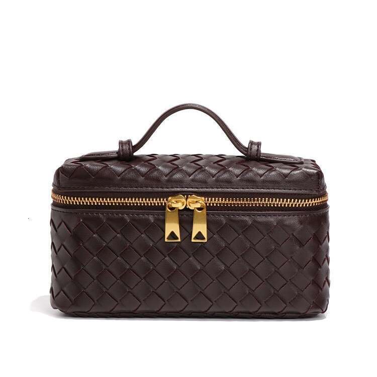 100% Cotton Hand-Woven New Fashion Lunch Box Handheld Shoulder Crossbody Bag for Women