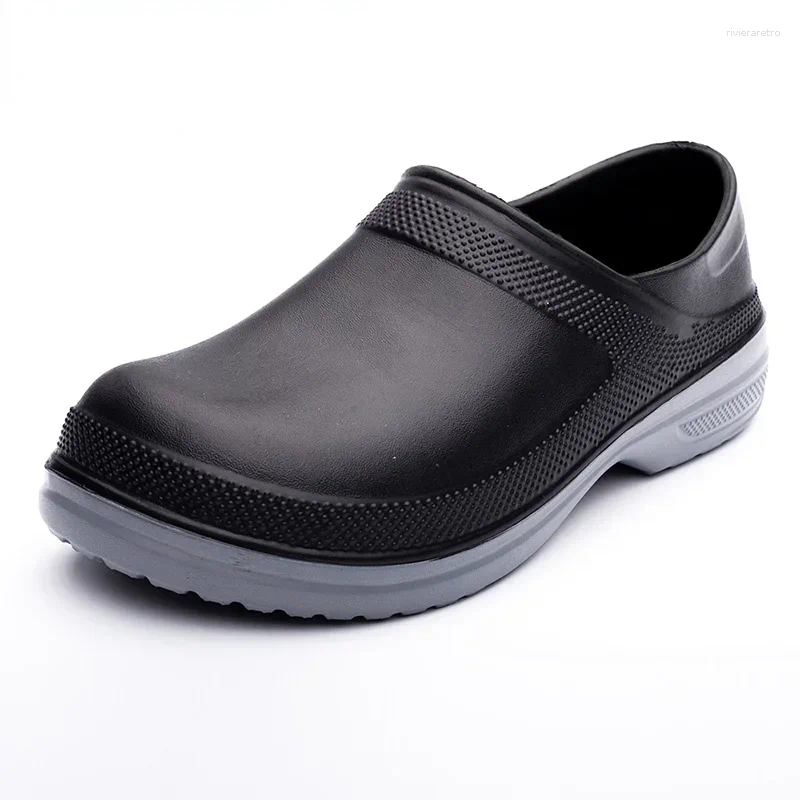 Sandals High Quality Chef Shoes Non Slip Waterproof Oil-Proof Kitchen Cook Flat Working El Restaurant Men Multicolor Big Size