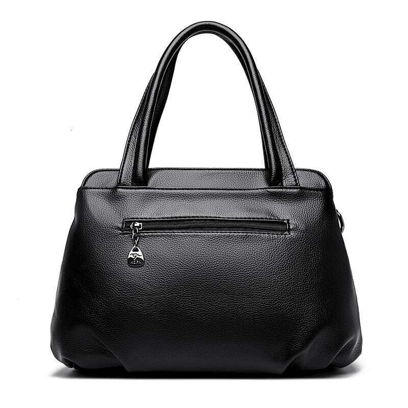 Genuine Soft Leather Handbags For Women Vintage Shoulder Tote Bag Designer Ladies Large Capacity Purse Bags Sac A Main