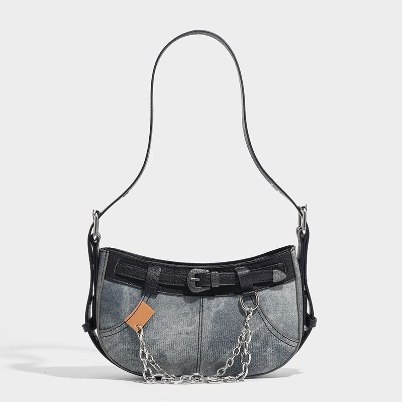 Autumn New Women s Shoulder Bag Spicy Girl Denim Armpit Bag Women s Crossbody Bag Fashionable And Popular Autumn New Designer Bag Niche Retro Denim Ha