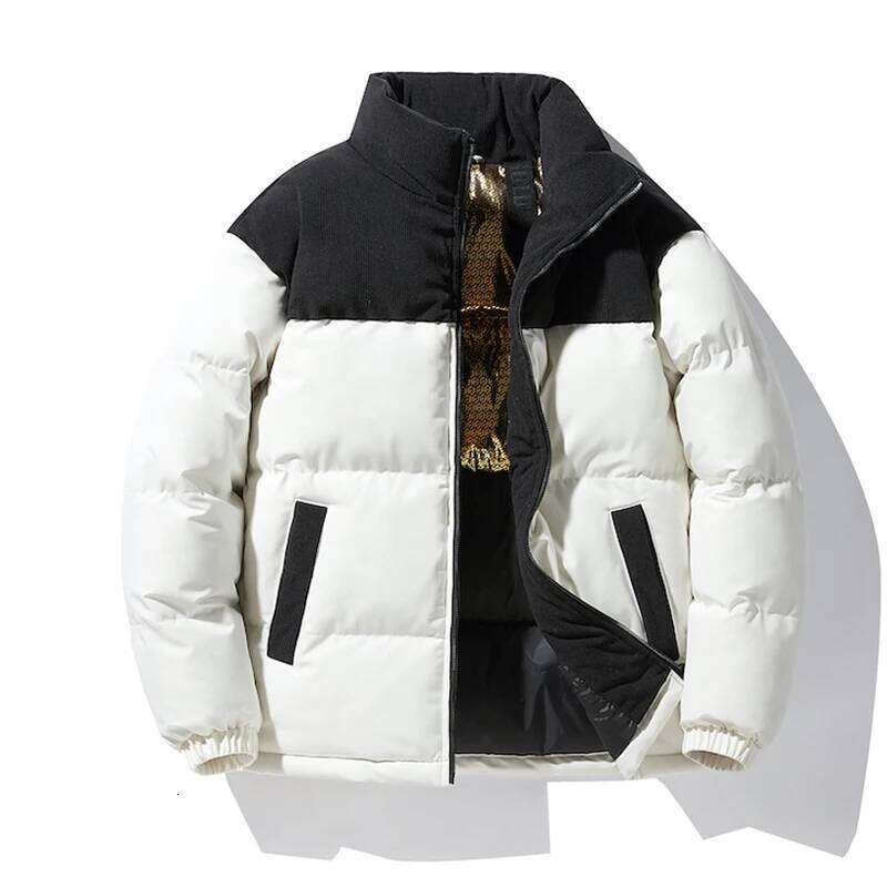 Winter New Fashionable Handsome Youth Outdoor High Quality Solid Color Stand Up Collar Comfortable Warm Windproof Down Jacket