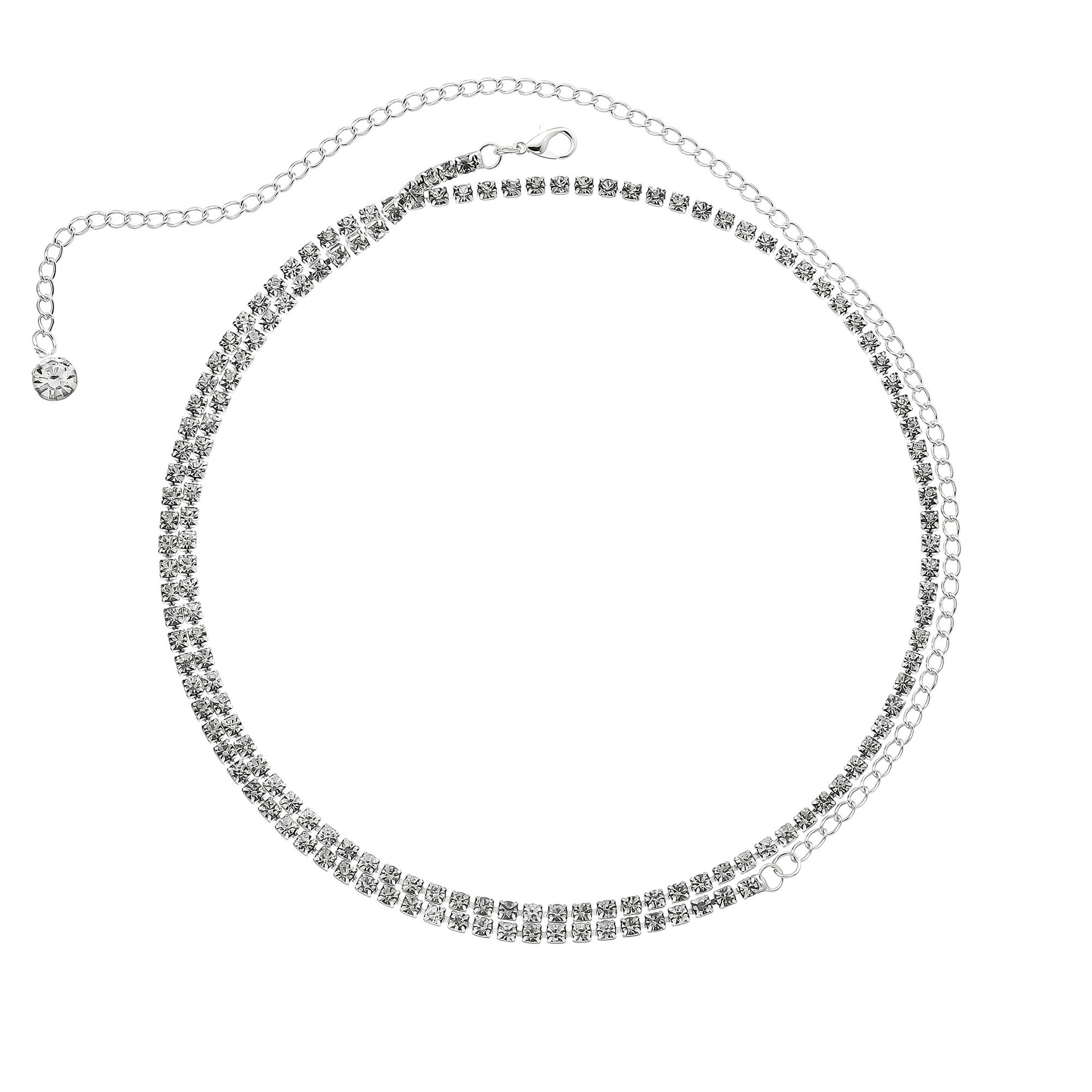 Fashionable, Sexy Charismatic Minimalist Beach Club Rhinestone Waist Chain Street Style Trendy Single Layer Waist Chain Body Chain