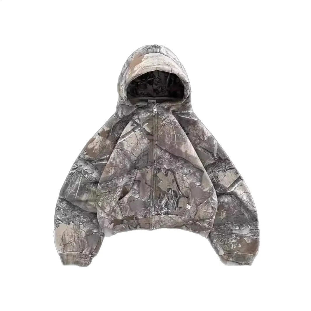 Vintage Leopard Print Couple Zip Up Hoodie Harajuku Style Hip Hop Fleece Lining Unisex Casual Pullover Sweatshirt XS to XXL y250827