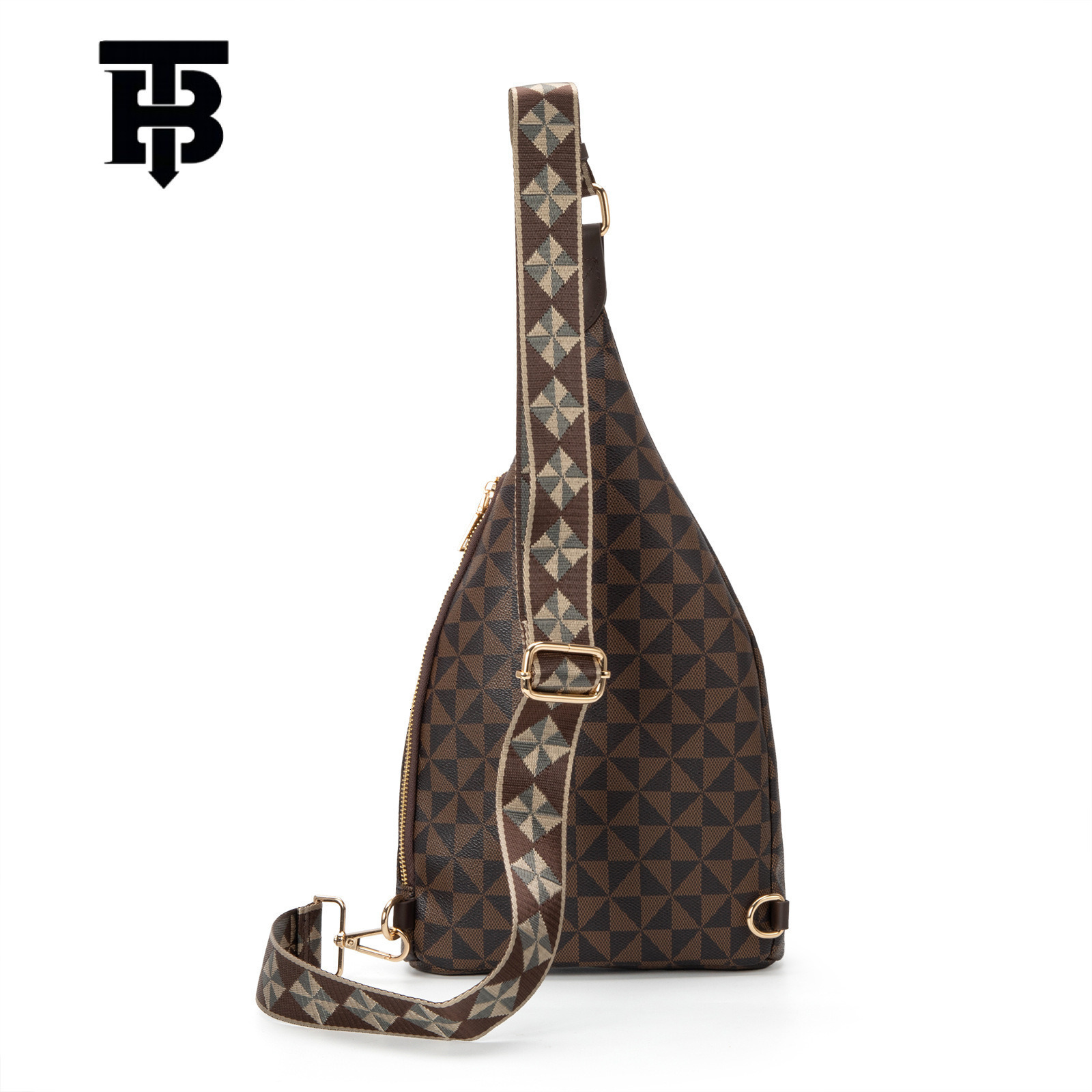 TB BHULAMTE Designer Printed Chest Bag Luxury Bag New Men's And Women's Casual Crossbody Bag Summer Large-capacity Outdoor Travel Chest Bag