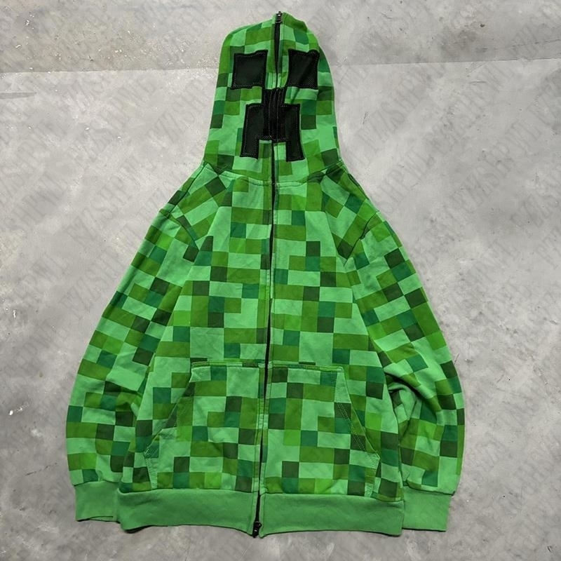 Streetwear Y2K Zip up hoodie Grunge Goth Aesthetics Graphic Print Retro Punk Clothes Oversized Hip Hop Zipper Hoodie sweatshirt y250827