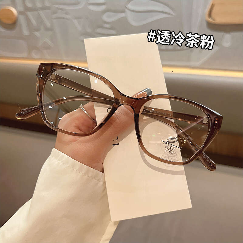 designer sunglasses New Cat Eye Blue Light Blocking Korean Style Ins Trendy Women's Fashionable Prescription TR Myopia Glasses Frame