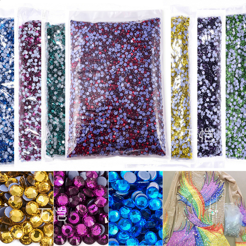 14400 pieces of bulk wholesale Tanzania sparkling non repaired rhinestone nail diamond nails for nail charm nail art decoration para unas 241015