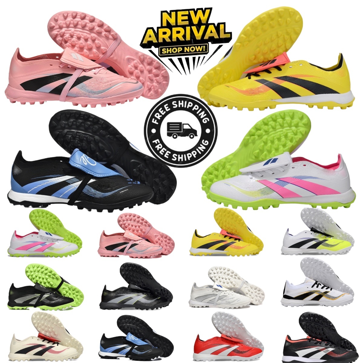 Mens Laceup Ba pe x Predatro 25 BelliGold Cleats Belinghams TEAMGEISTPink David Beckhams FG Soccer Shoes PREDAT0R Elite Road To Glory Football Boots