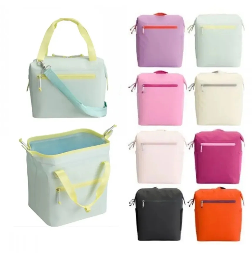 Mini Soft Cooler Lunch Bag Backpack - Recycled Polyester Travel Cooler with Shoulder Straps