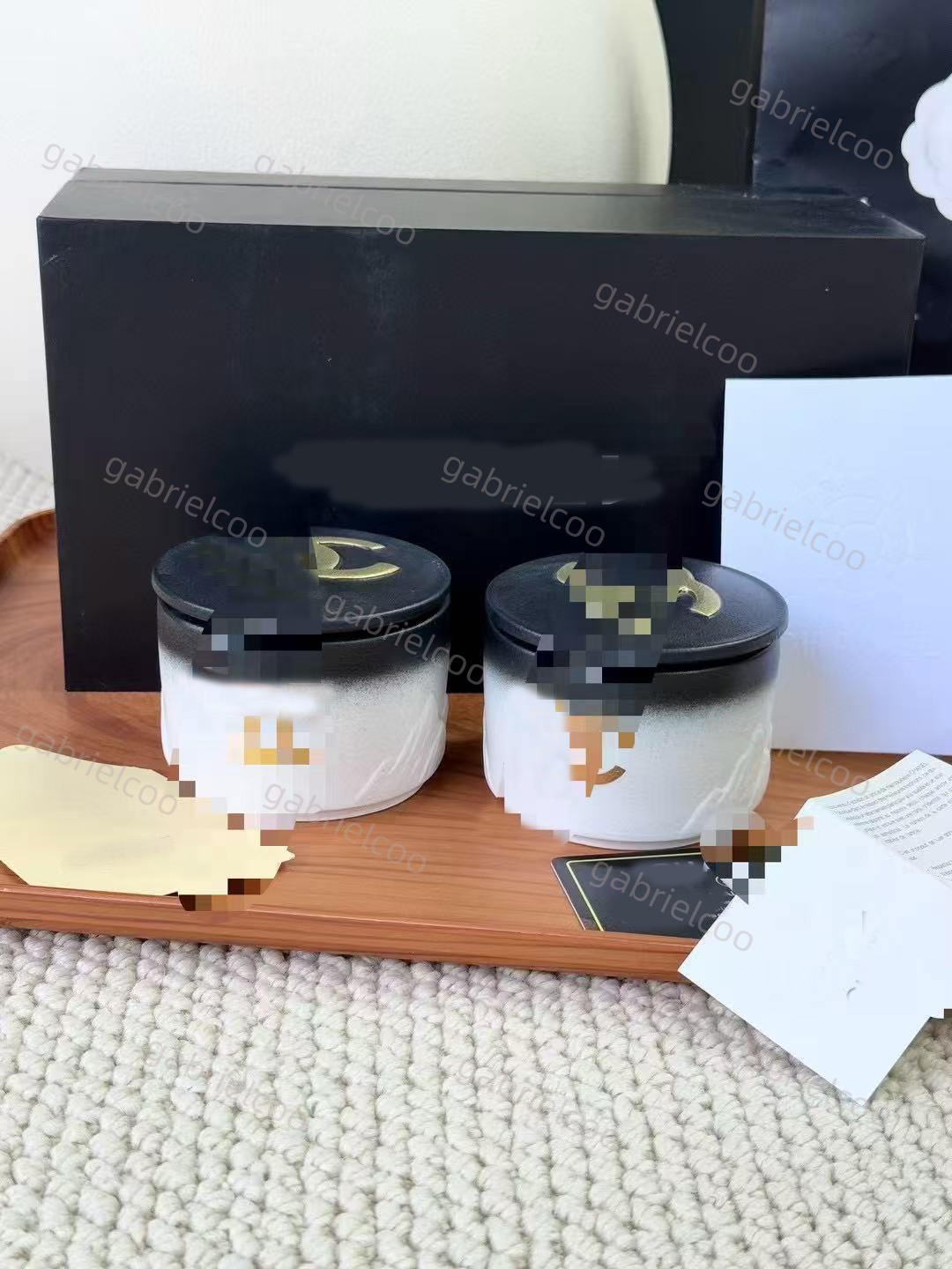 Elegant Landscape Ceramic Candle & Fragrance Gift Set 120-180 Day Long-Lasting Scented Jar