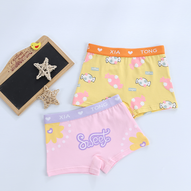 Breathable Lightweight Cotton Children's Shorts for Hot Weather Girls, available in multiple sizes Combination of 2 items - 208