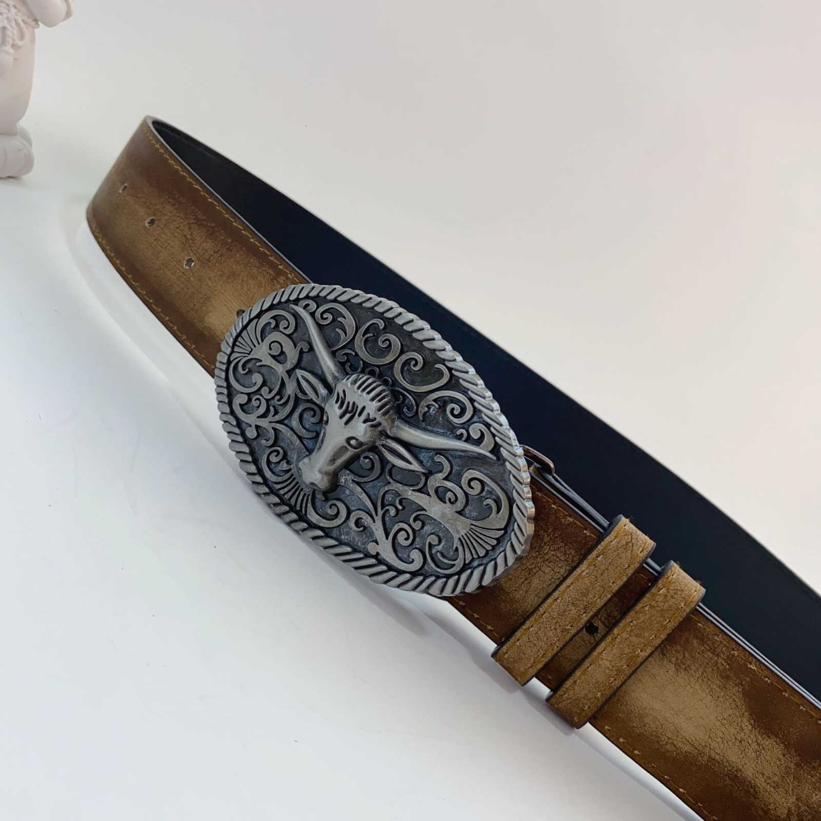 Belted Lady Western Cowboy Casual Pants with a Unique Denim Comfy, Stylish, Trendy, Retro Belt and Simple Belt