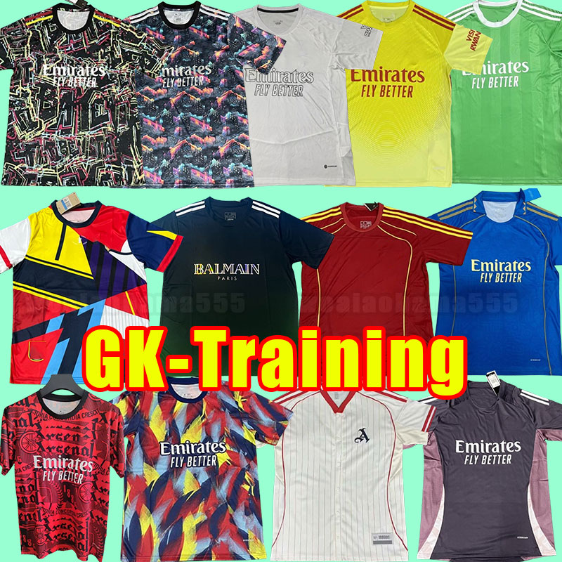 Arsen soccer jerseys 25 26 SMITH ROWE SAKA MARTINELLI TIERNEY football shirt Men ODEGAARD G.JESUS FABIO VIEIRA Training NO MORE RED Goalkeeper special arsenaa