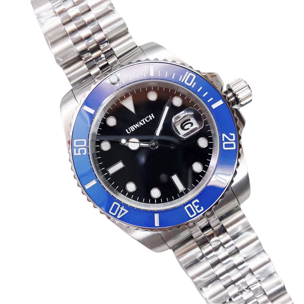 41MM Sapphire Glass Glide Clasp Luminous Mens Watches Robust Durable Stainless Steel Automatic U1 Wristwatches