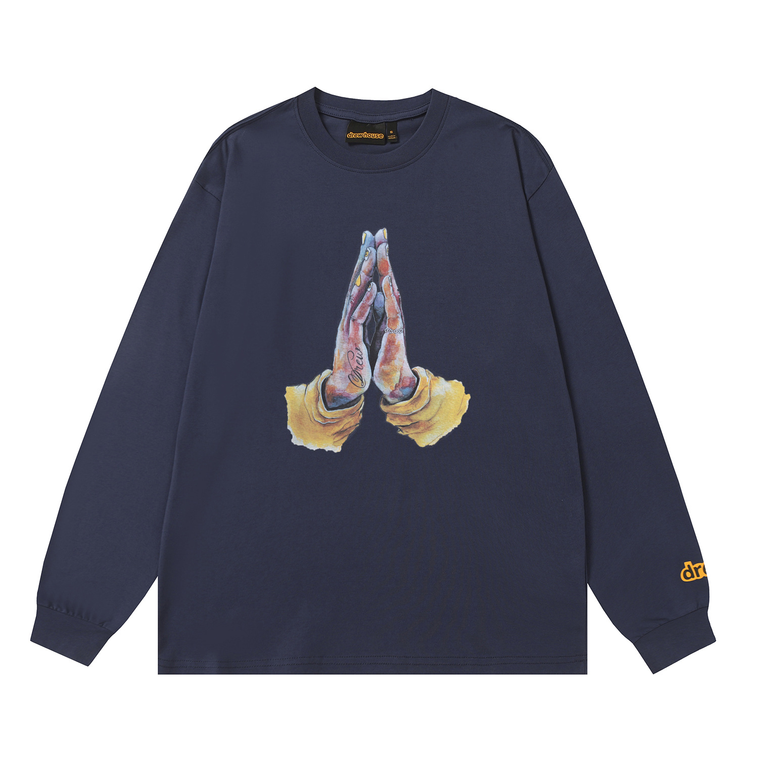 Drew House New drew palm T Shirt Men's and Women's Long Sleeve Tshirt Designer Luxury