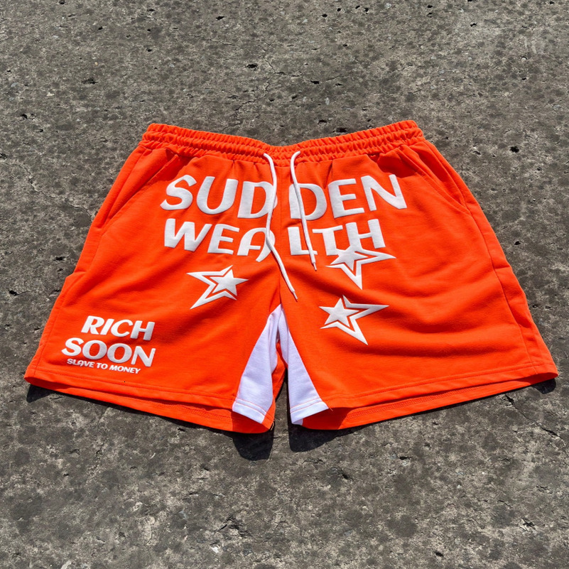 Male letter print fitness beach daily leisure sports breathable quickdrying sweatabsorbing Male shorts pants 250827