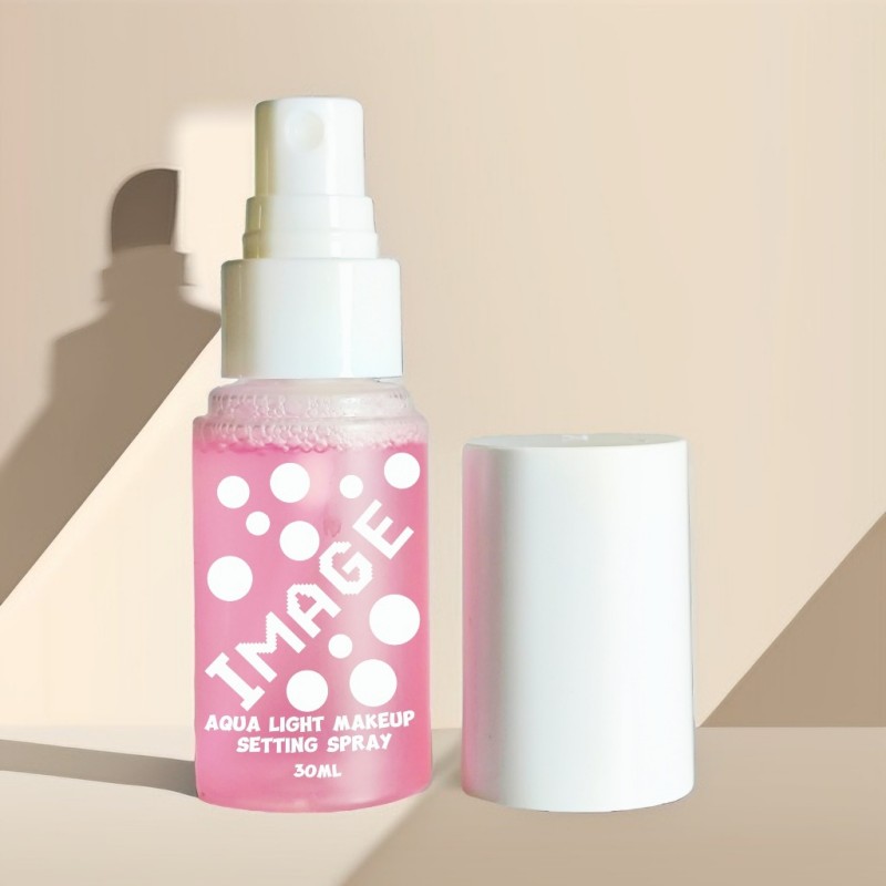 Custom LOGO 30ml Compact Pink Aquatic Lighting Makeup Fixing Mist Travel-Friendly Skin Enhancer