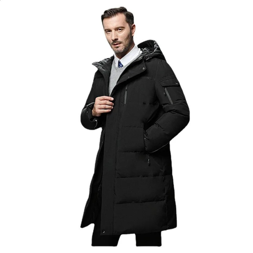 Mens Long Parkas Oversized Thicken Male Coat High Quality Fleece Casual Padded Jackets Men Clothing Outwear Winter Warm Jacket 250828