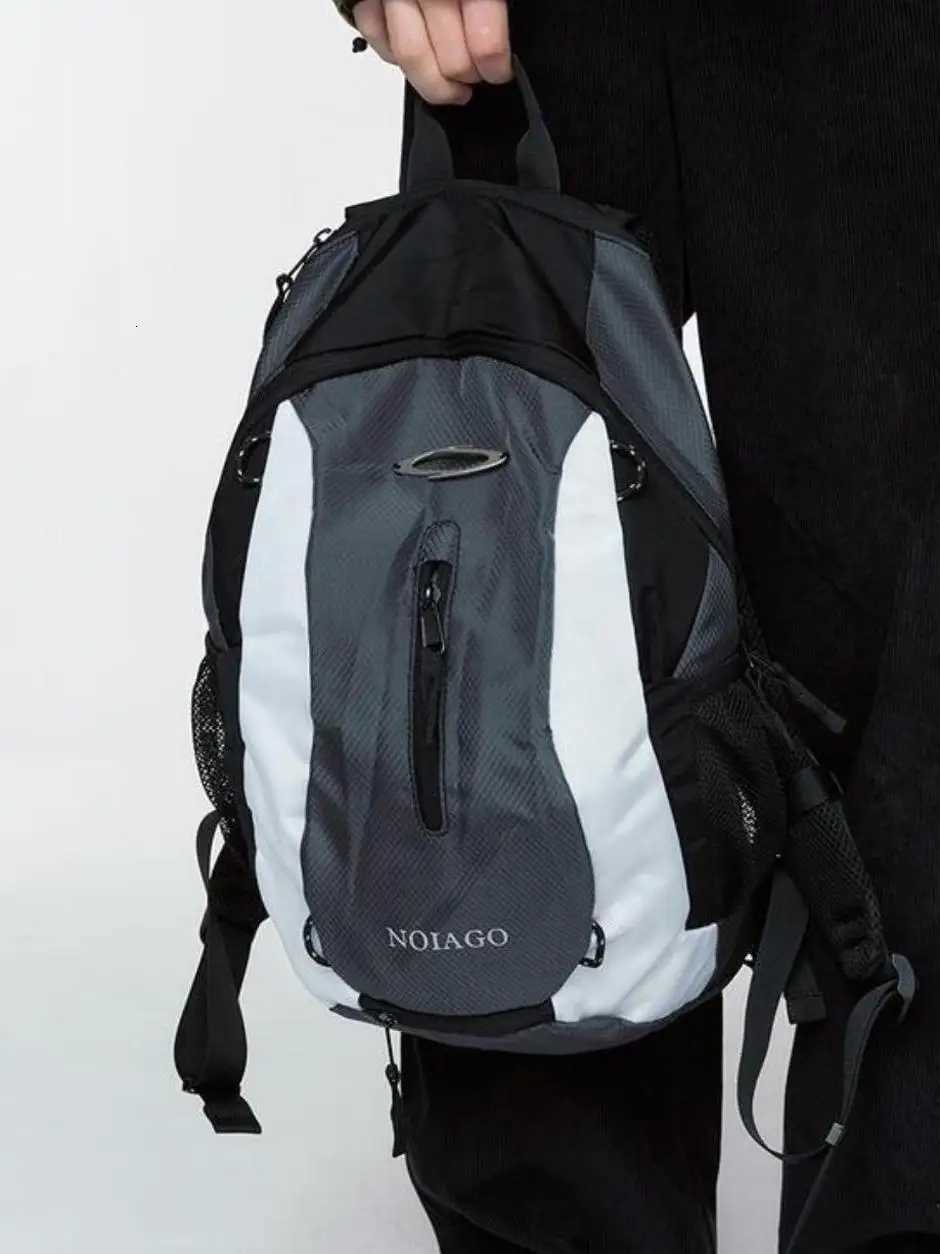 Minji Noiago Color Blo Bapa Large aci Student Backpack for College Nylon ex Shoulder Bag Y250828