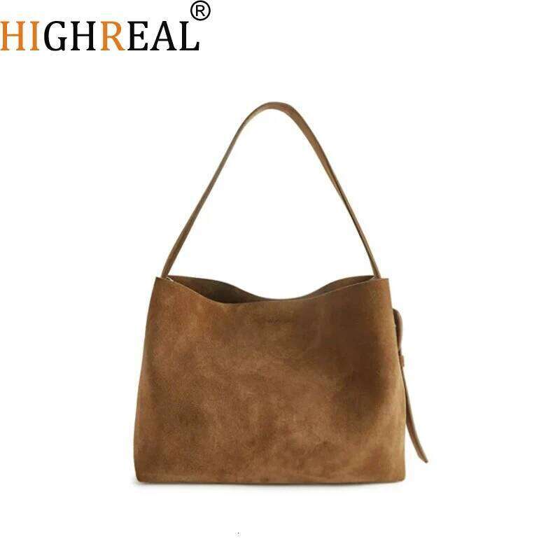 Faux Suede Tote Bags For Women Designer Handbag And Purse New In Vintage Large Capacity Chain Commuting Shoulder