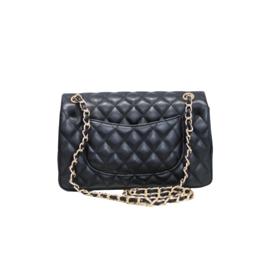Genuine Leather brand designer woman shoulder bag totes handbag fashion sheepskin soft leather 25.5cm checkers chain strap