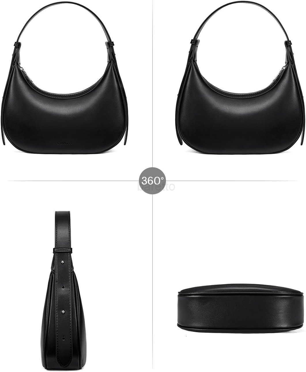 oulder Bag for Women RFID Vegan Leather Crescent Hobo Bag Clutch Underarm Purse TopHandle Travel Handbags M250828