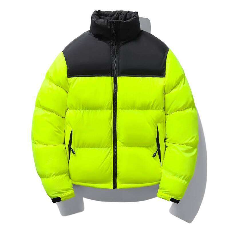 2024 Men's Winter Fashion Splicing Style Hidden Hooded Warm Parka Coats Women's Street Short Down Cotton Padded Jacket