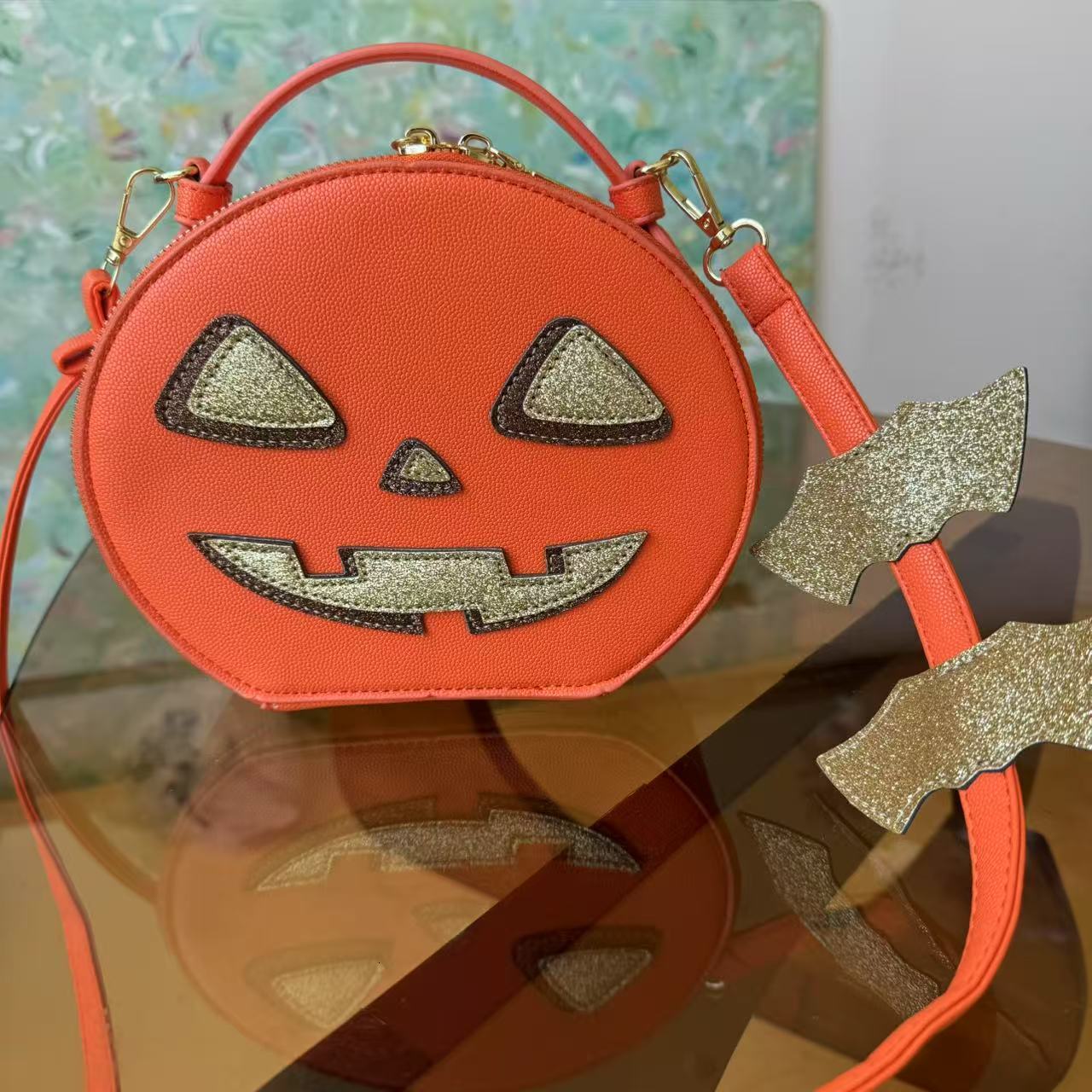 2025 autumn new fashion Halloween cute niche style lightweight single atmosphere shoulder unique fashion pumpkin bag designer single shoulder bag