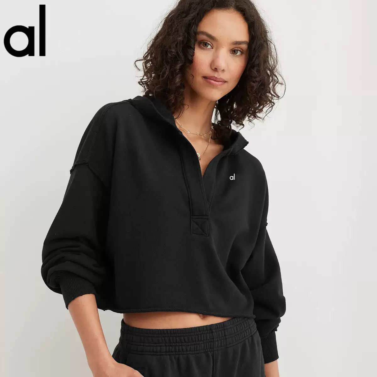 aloooo yoga hoodies Yoga women's training sports jackets, fitness and outdoor sports hoodies quick-drying sports suit tops solid zipper tops size S-XL 001