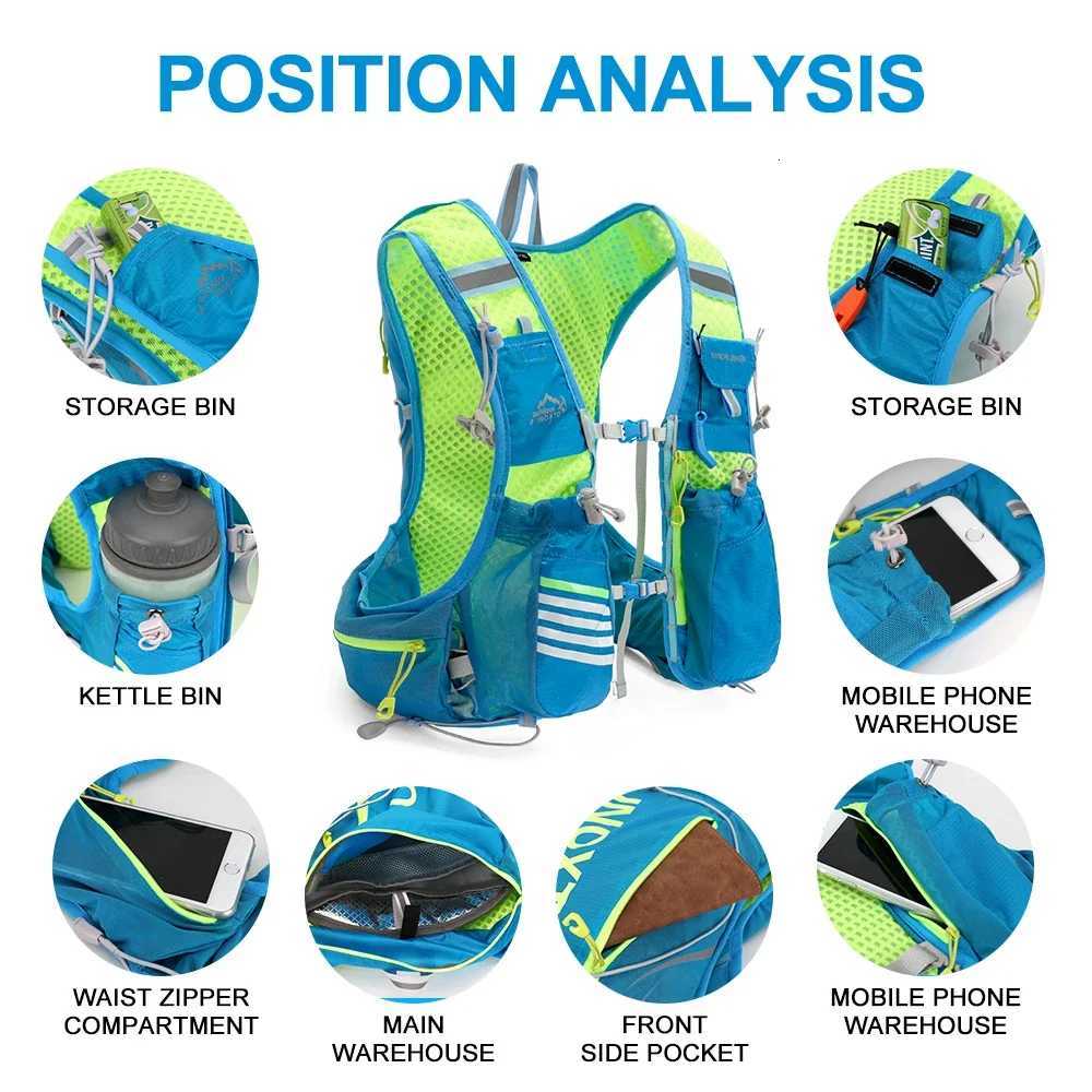 8L Running Hydrating Vest Pack Cycling Hydration Vest Running Pack Hiking Marathon Hydrating Bicycle Sports Vest Y250828