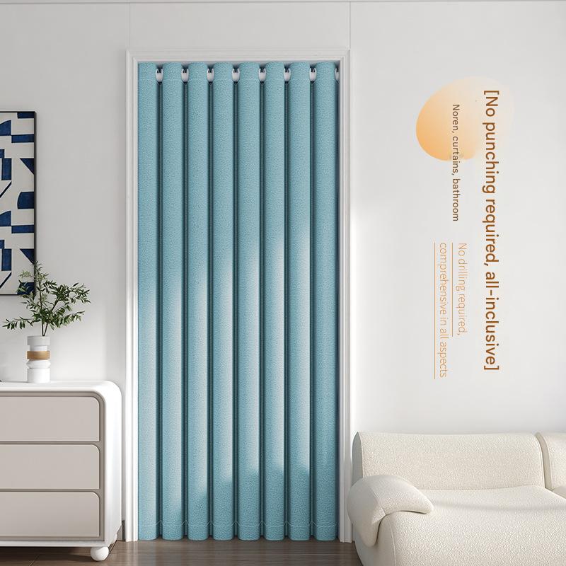 YL-37032 digital printed fabric shower curtain waterproof thick bathroom hook partition curtain