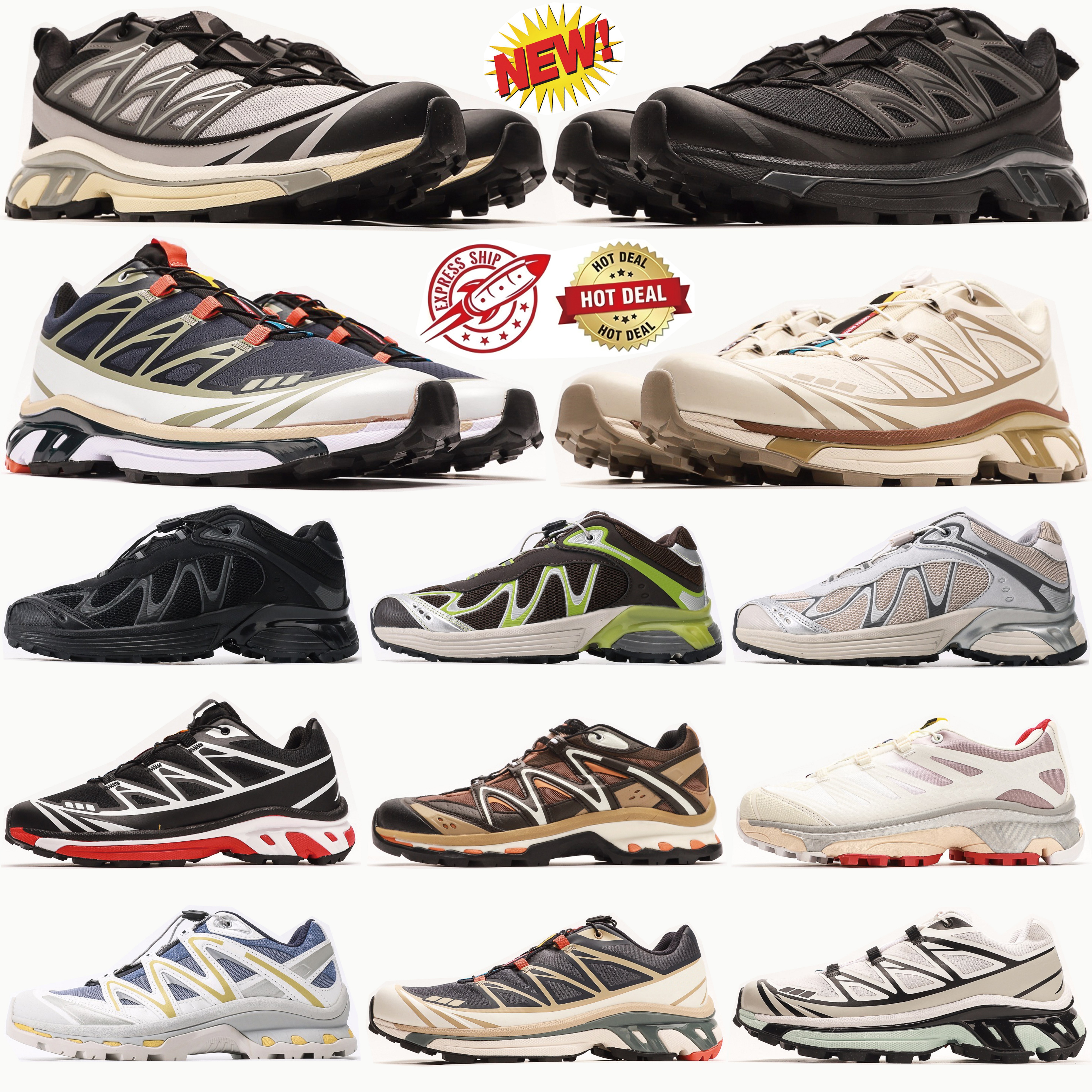 Top XT-6 ADV Ultra Raid Trail Running Shoes For Men Women XT-6 Designer White Lunar Rock Triple Black Quarry Bleached Sand Outdoor Hiking Sports Sneakers a1e