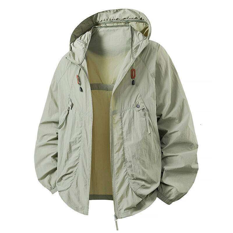 Spring Summer Mens Lightweight Hiking Jacket Outdoor Suncreen Breathable Hooded Coats Men Quick Dry Sports Fishing Jackets