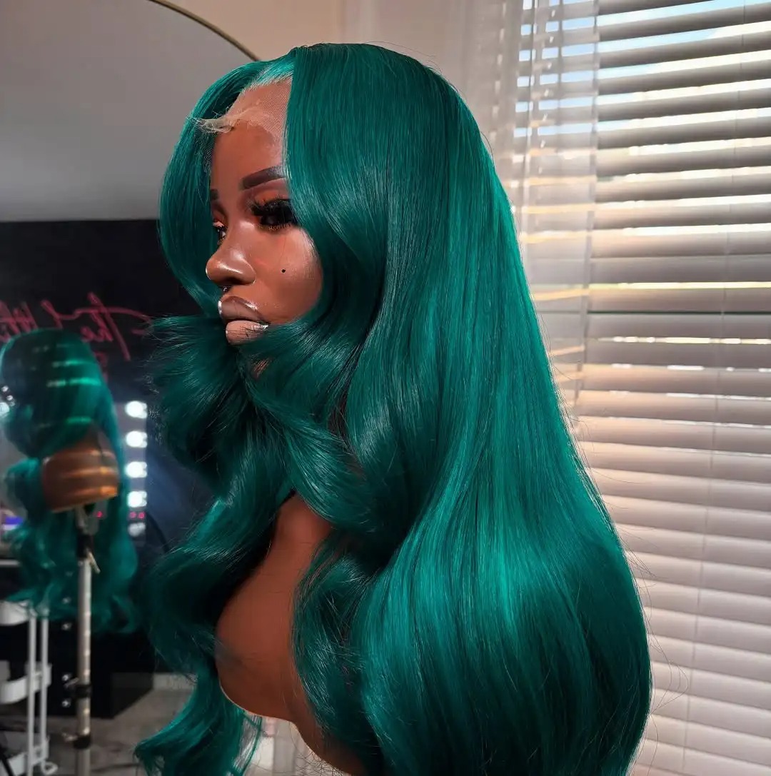 Body Wave Lace Frontal Wig Ombre Human Hair Wigs 200% Brown Purple Pink Highlight 13x4 Wavy Lace Front Wig Ready To Wear Glueless Wig Synthetic