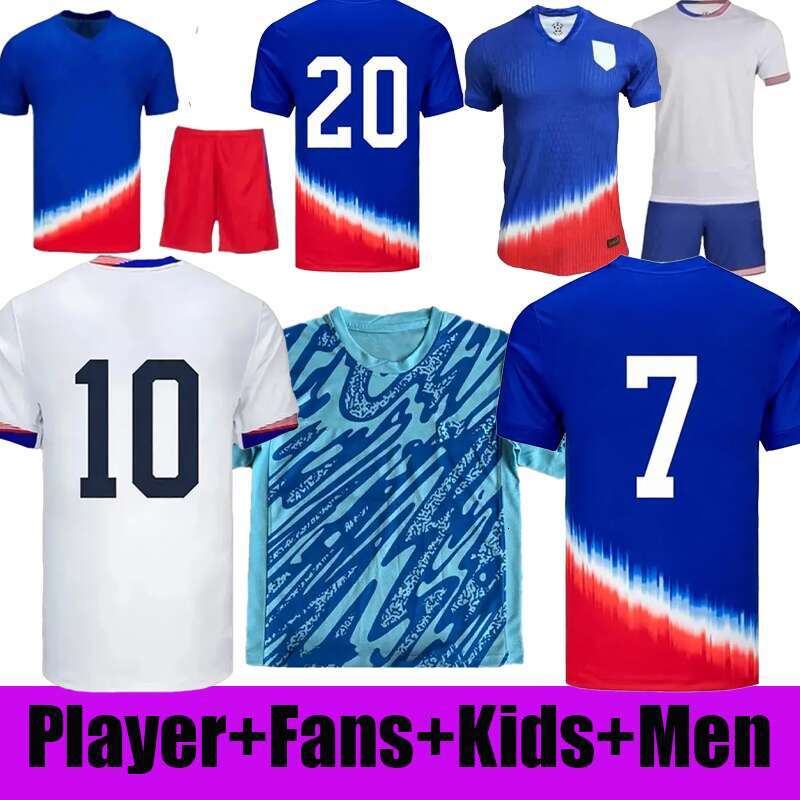 USAS 24 25 soccer jersey PULISIC PEPL AARONSON MCKENNIE BRADIEY ALTIDOORE MORGAN SWANSON ADAMS 2024 2025 Football Shirts crescent Men kit XL XXL