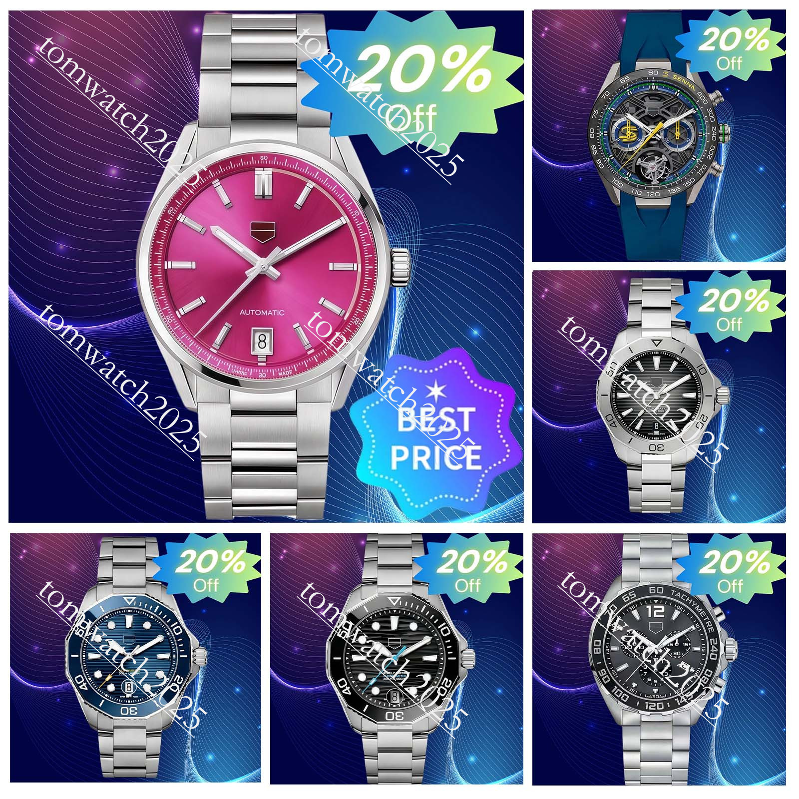 AAA Tagly Hueuerly chronomat Luxury Mens Tagly Huer F1 Watch Designer Superclone Watches Men Designer Womens Watches High Quality Quartz Battery Watch With Box 11