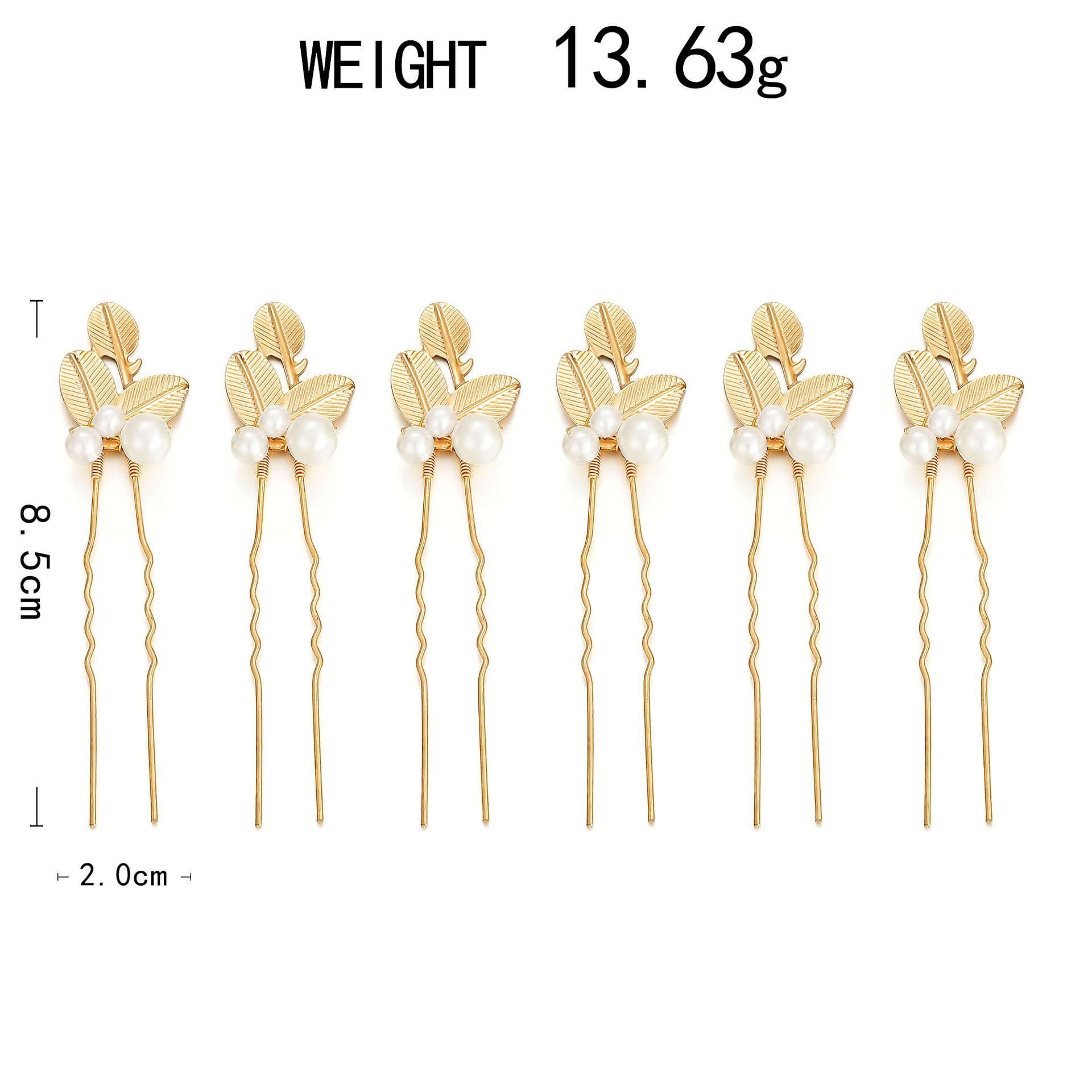 Jewelry Jewelry Sets Wedding Jewelry Sets New European American Style Hair Accessories for Wish: Fashionable Stylish Gold Leaf Pearl Headband Set