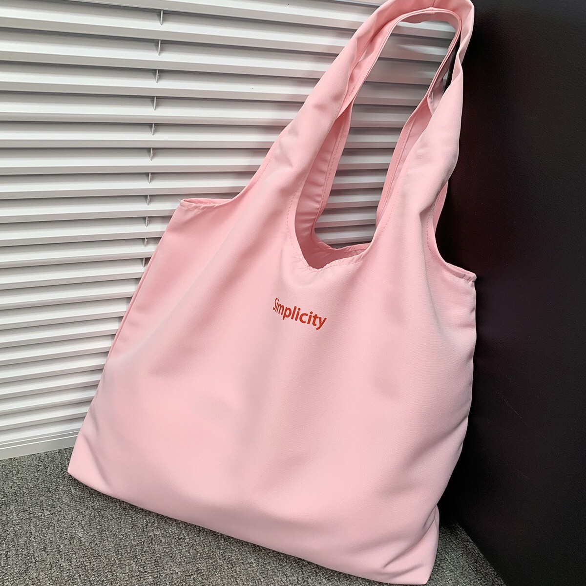 2025 autumn new spring/summer canvas bag, compact letter vest bag, large capacity bag travel simple niche handbag shopping bag, designer shoulder bag