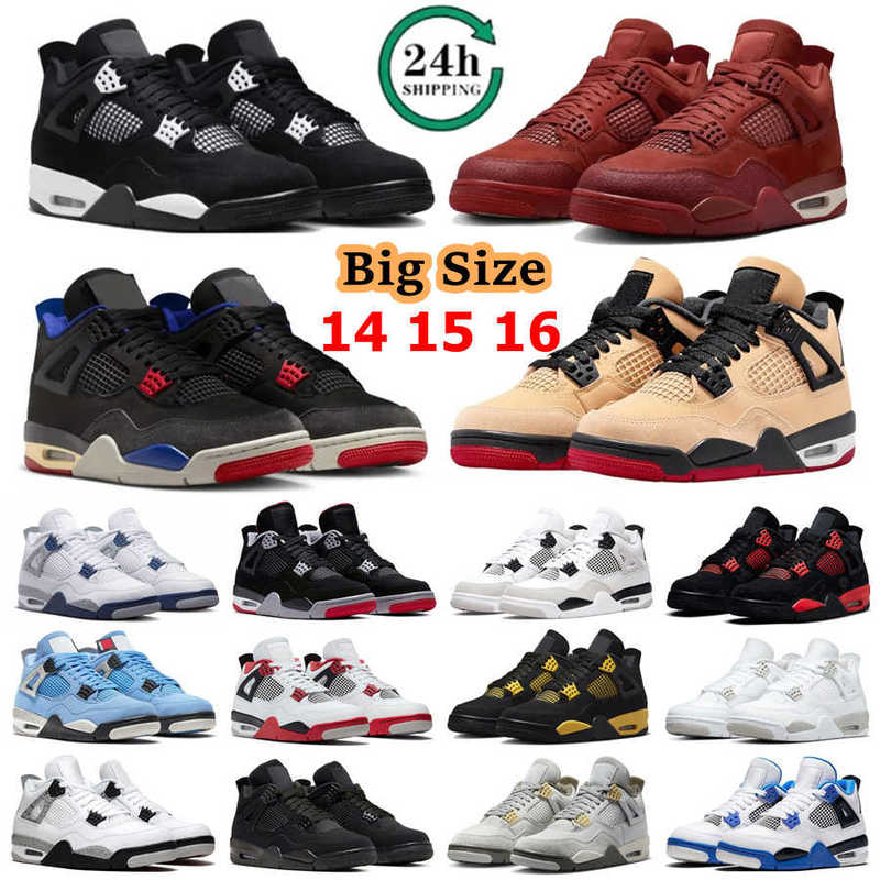 Designer Mens Women Basketball Shoes Pine Green Black Cat 4 Purple Sapphire Red White Cement Sail Tour Yellow Men shoes4S Trainers Outdoor Sneakers Big Size 14 15 16