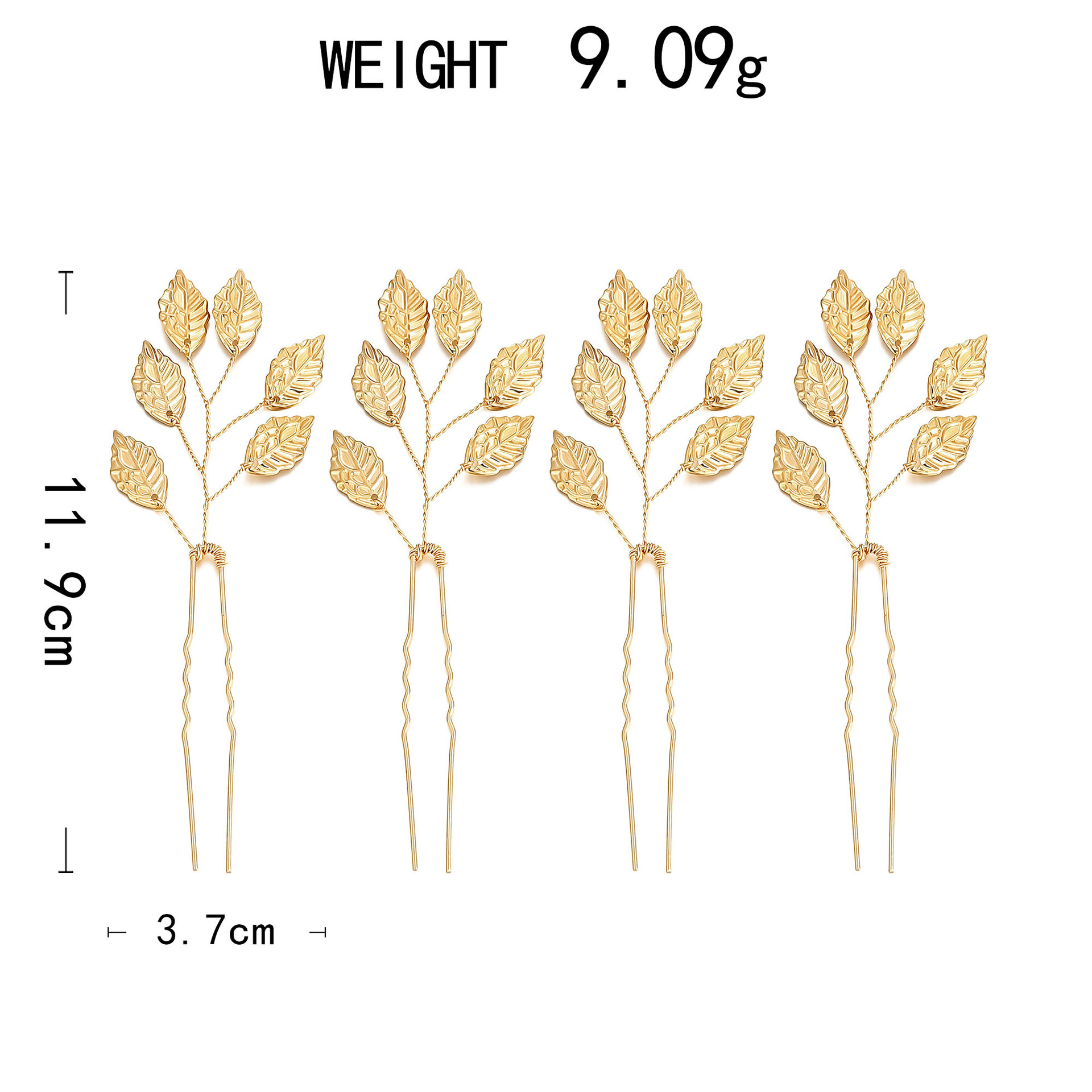 Jewelry Jewelry Sets Wedding Jewelry Sets New European American Style Hair Accessories for Wish: Fashionable Stylish Gold Leaf Pearl Headband Set