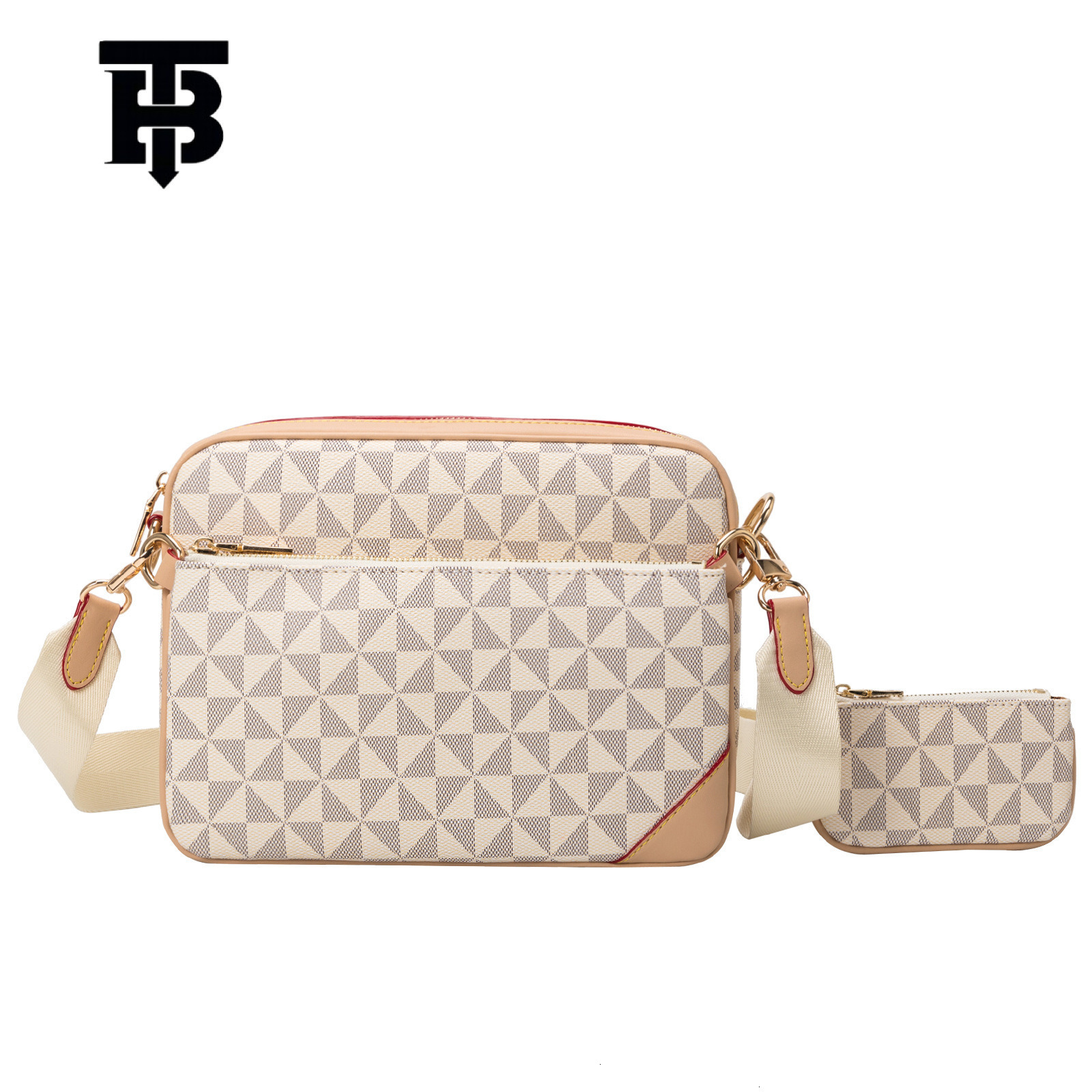TB BHULAMTE Designer Fashion Three-in-one Trendy Men's 2025 Luxury Bag New European And American Retro Printed Single-shoulder Men's Crossbo