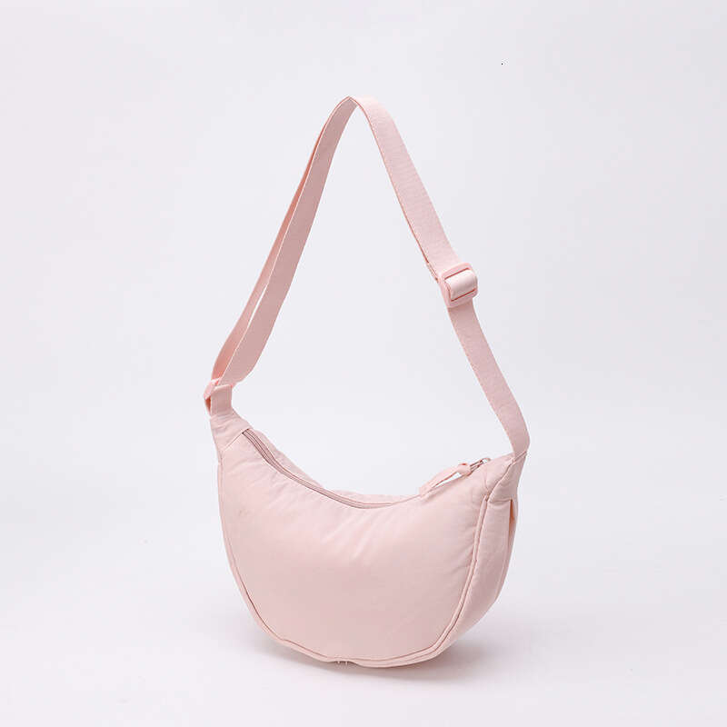 2025 Spring New Women's Nylon Crossbody Niche High-end Loose Feel Underarm Dumpling Crescent Bag